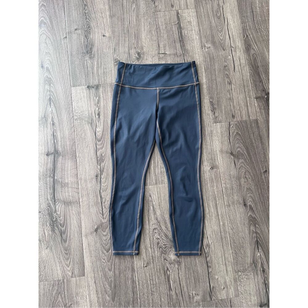 Athleta High Rise Shine Chaturanga Tight Yoga Leggings (869055) Blue - Small